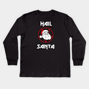 Hail Santa Christmas Jumper Kids Long Sleeve T-Shirt